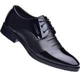Yeknu Fashion Business Formal For Men Oxford Brogues Comfortable Leather Wedding Casual Suits Breathable Shoes 16-2071