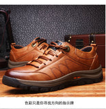 Yeknu Leather Men Shoes Luxury Brand England Trend Casual Shoes Men Sneakers Italian Breathable Leisure Male Footwear Chaussure Homme