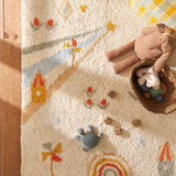 Yeknu Soft Imitation Cashmere Carpet Plush Thick Non-slip Bedroom Bedside Rug Modern Household Floor Mat Animal Pattern Children's Mat