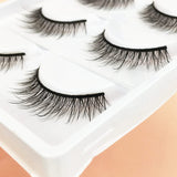 Yeknu New 5 Pairs Eyelashes 3D Multilayer Natural Fake Eyelashes Full Handmade Cross-tail Long Eyelashes Makeup Tools