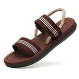 Yeknu Sandals Men Beach Shoes Gladiator sandalias for Male Flip Flops Men Casual Flat Slide Slippers sandale homme