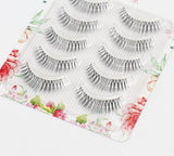 Yeknu Natural Manga False Eyelashes Hand-Sharpened Artificial Curling Eyelashes Daily Nude Makeup Segmented Eye Lashes