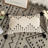 Yeknu Geometric cushion cover Tassels pillow cover Woven Thick Rug Cushion cover For Home decoration Sofa Bed 45x45cm/30x50cm