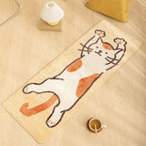 Yeknu Bubble Kiss Cartoon Cat Rugs For Bedroom Shaggy Soft Carpets For Living Room Machine Wash Anti Slip Floor Mat Home Decor Rug