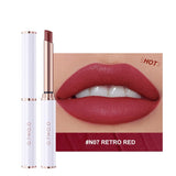 Yeknu Thin Tube Lipstick Matte Lightweight Lip Tint Waterproof Lip Balm Moisture Nude Lip Gloss For Pregnant Woman Makeup
