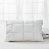 Yeknu Soft Pillows White Goose Down Feather Pillows for Sleeping Neck Protection Bed Pillows with 100% Cotton Cover 1pc