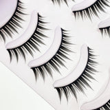Yeknu Japanese Natural Eyelashes Cos Thick Eyelashes Prom Performance Long Crossed Acrylic Eyelashes 5 Pairs Women Lashes