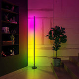Yeknu 120/80cm LED Corner Lamp RGB Colorful Floor Light Remote Control Multi-Modes Bedroom Room Atmosphere Decoration Standing Lamp