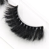 Yeknu 100% Mink False Eyelashes Models Naturally Messy Bushy False Eyelashes Fashion True hair Cross False Eyelashes Makeup tool