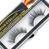 Yeknu 100% Mink False Eyelashes Models Naturally Messy Bushy False Eyelashes Fashion True hair Cross False Eyelashes Makeup tool