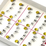 Yeknu Handmade Lower Lashes Natural Bare Makeup Transparent Stems Paragraph Lower Lashes Natural Make-up Under Cross Eyelashes
