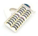 Yeknu Hot! Handmade Natural False Eyelashes Cotton Thick Eyelashes Terrier E-5 Natural Bare Makeup  Cross Thick False Eyelashes
