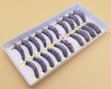 Yeknu Naturally Cross Messy False Eyelashes  Cotton Stalk Cross Thick False Eyelashes Natural False Eyelashes Makeup Tools 063#