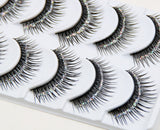 Yeknu Natural False Eyelashes Bare Silver Sequins Glitter Makeup False Eyelashes Stage Makeup Bridal Makeup Thick False Eyelashe