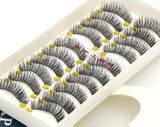 Yeknu Hot! Handmade Natural False Eyelashes Cotton Thick Eyelashes Terrier E-5 Natural Bare Makeup  Cross Thick False Eyelashes