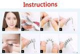 Yeknu Hot! Handmade Natural False Eyelashes Cotton Thick Eyelashes Terrier E-5 Natural Bare Makeup  Cross Thick False Eyelashes
