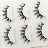 Yeknu 3D-09 Natural Tapered Black Terrier False Eyelashes Fashion Ball Smoke Makeup Fake Eyelashes Cross Messy Soft 3D Eye Lashes
