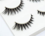 Yeknu 1 Box 3 Pairs Natural Long Thick 3D Fake Eyelashes Solf Fibers Eye Tail Women Makeup False Eyelashes Extension
