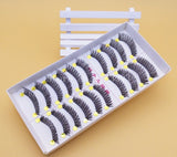 Yeknu Naturally Cross Messy False Eyelashes  Cotton Stalk Cross Thick False Eyelashes Natural False Eyelashes Makeup Tools 063#