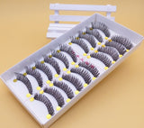 Yeknu Naturally Cross Messy False Eyelashes  Cotton Stalk Cross Thick False Eyelashes Natural False Eyelashes Makeup Tools 063#