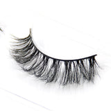 Yeknu 100% Mink False Eyelashes Models Naturally Messy Bushy False Eyelashes Fashion True hair Cross False Eyelashes Makeup tool