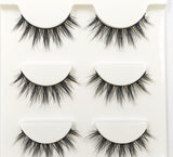 Yeknu 3D-09 Natural Tapered Black Terrier False Eyelashes Fashion Ball Smoke Makeup Fake Eyelashes Cross Messy Soft 3D Eye Lashes