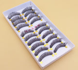 Yeknu Naturally Cross Messy False Eyelashes  Cotton Stalk Cross Thick False Eyelashes Natural False Eyelashes Makeup Tools 063#
