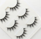 Yeknu 3D-09 Natural Tapered Black Terrier False Eyelashes Fashion Ball Smoke Makeup Fake Eyelashes Cross Messy Soft 3D Eye Lashes