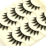 Yeknu Tapered Exaggerated False Eyelashes High Quality Fiber Crisscross Natural Fake Eyelashes Studio Art Makeup Thick Eyelashes