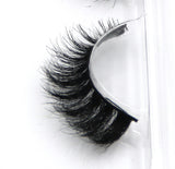 Yeknu Manual Cotton Thread Stalk False Eyelashes Dense Cross Messy Natural Water Mink Fake Eyelashes Smoked Makeup Eye Lashes