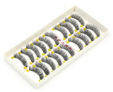 Yeknu Hot! Handmade Natural False Eyelashes Cotton Thick Eyelashes Terrier E-5 Natural Bare Makeup  Cross Thick False Eyelashes