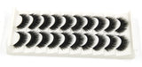Yeknu Thick False Eyelashes Handmade Black Terrier Cross Exaggerated Eye Lashes Fashion Ball Smoke Makeup Fake Eyelashes 10 pair