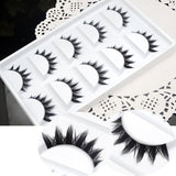 Yeknu False Eyelashes Natural Crisscross Thick Soft Eyelashes 100% Handmade Cotton Stems Fake Eyelashes Fashion Stage Lashes
