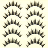 Yeknu Tapered Exaggerated False Eyelashes High Quality Fiber Crisscross Natural Fake Eyelashes Studio Art Makeup Thick Eyelashes