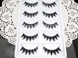 Yeknu False Eyelashes Natural Crisscross Thick Soft Eyelashes 100% Handmade Cotton Stems Fake Eyelashes Fashion Stage Lashes