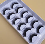 Yeknu False EyeLashes 1 Box 6 Pairs Thick Black False Eyelashes Makeup Tips Natural Smoky Makeup Long Fake Eye Lashes k70