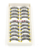 Yeknu Hot! Handmade Natural False Eyelashes Cotton Thick Eyelashes Terrier E-5 Natural Bare Makeup  Cross Thick False Eyelashes