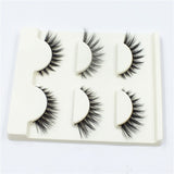 Yeknu 1 Box 3 Pairs Natural Long Thick 3D Fake Eyelashes Solf Fibers Eye Tail Women Makeup False Eyelashes Extension