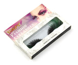 Yeknu Green Crisscross Black False Eyelashes Feather Exaggerated Messy Winged Fake Eyelashes Latin Made Makeup Eye Lashes