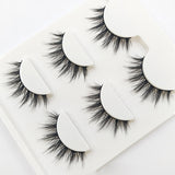 Yeknu 3D-09 Natural Tapered Black Terrier False Eyelashes Fashion Ball Smoke Makeup Fake Eyelashes Cross Messy Soft 3D Eye Lashes