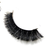 Yeknu 100% Mink False Eyelashes Models Naturally Messy Bushy False Eyelashes Fashion True hair Cross False Eyelashes Makeup tool