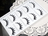Yeknu False Eyelashes Natural Crisscross Thick Soft Eyelashes 100% Handmade Cotton Stems Fake Eyelashes Fashion Stage Lashes