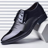 Yeknu Fashion Business Formal For Men Oxford Brogues Comfortable Leather Wedding Casual Suits Breathable Shoes 16-2071