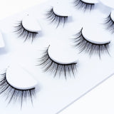Yeknu 4 Pairs Makeup False Eyelashes Natural Big Eye Simulation Eyelash Extension Handmade 3D Fashion Eyelashes