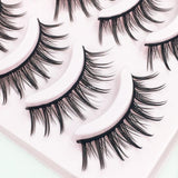 Yeknu New 5 Pairs Natural Fairy Hair False Eyelashes Cross Thick Simulation Big Eye Lashes  Eyelashes Bare Makeup Eyelash Tools