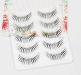 Yeknu Natural Manga False Eyelashes Hand-Sharpened Artificial Curling Eyelashes Daily Nude Makeup Segmented Eye Lashes