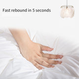 Yeknu Soft Pillows White Goose Down Feather Pillows for Sleeping Neck Protection Bed Pillows with 100% Cotton Cover 1pc