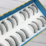 Yeknu 10 Pairs Supernatural False Eyelashes Eyelashes Long Soft Artificial Eyelashes Thick Flying Makeup Eyelashes Beginnersv