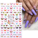 Yeknu 3D Nail Stickers Valentines's Day Love Heart Self-Adhesive Slider Letters Nail Art Decorations Stars Decals Manicure Accessories