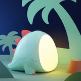 Yeknu Cute Silicone Night Light Cartoon Dinosaur Kids Toys Animal LED Table Lamp USB Baby Bedside Nursery Creative Holiday Gift